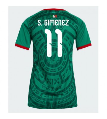 Mexico Santiago Gimenez #11 Hjemmebanetrøje Dame VM 2026 Kortærmet